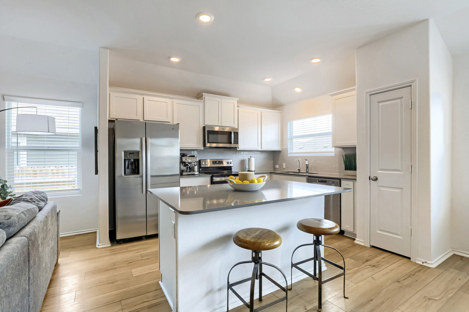 Kitchen with island seating