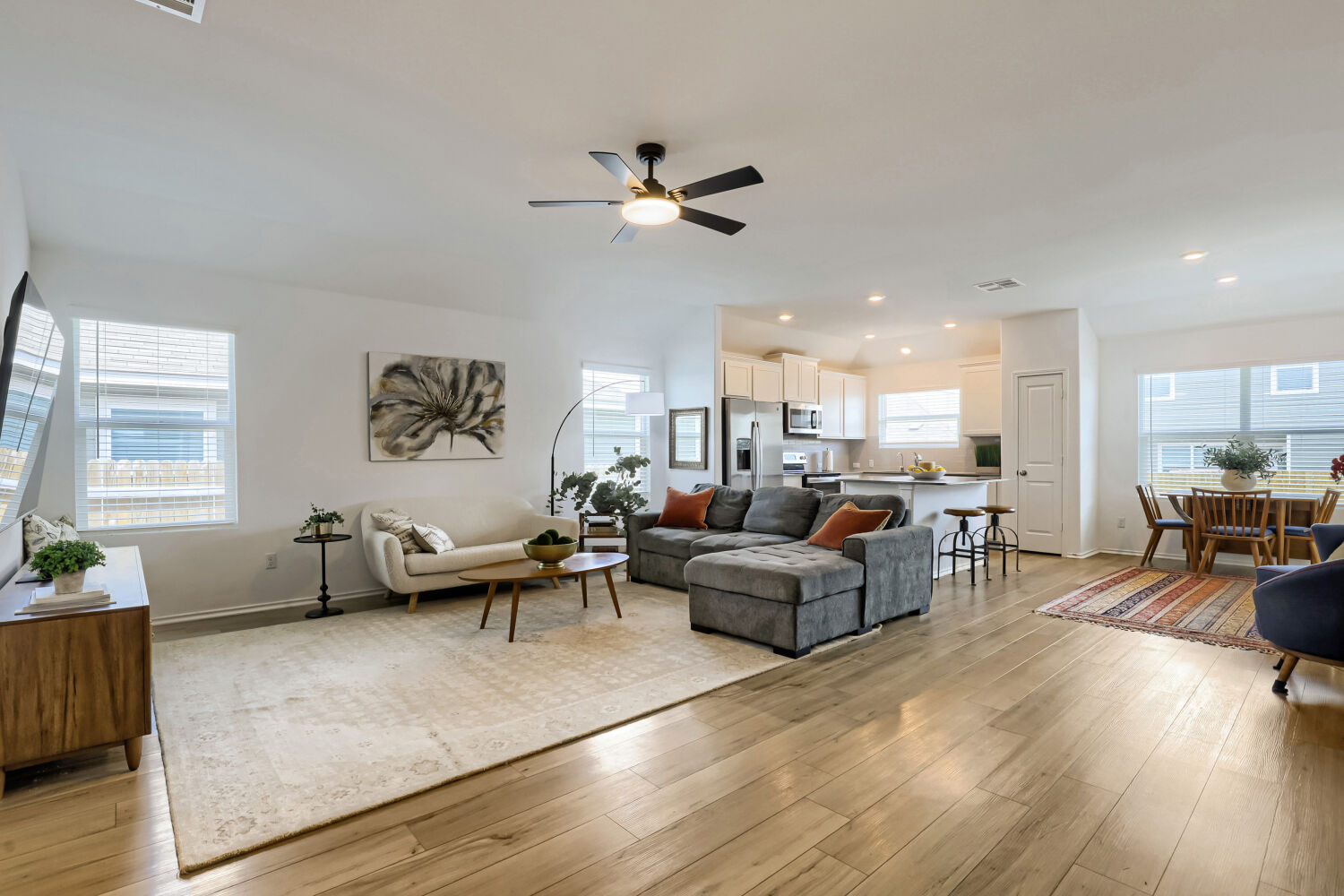 Open living room